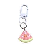 Porte-clés ludique en forme de fruit en résine colorée pour femme - Accessoire multifonction pour sac à dos - Décoration multifonction, pastèque, taille unique