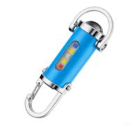Porte-Clés Lumineuse pour Camping Randonnée Porte-Clés Lumineuse | Alliage d'aluminium pour durable, corps ABS résistant, étanche, taille réduite 10cm, pour poids plume 50g(blue)