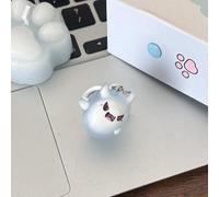 Porte-clés lumineux 3D avec pendentif elfe en résine - Design compact pour clés et accessoires de sac à dos (03)