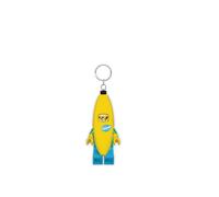 Porte-clés iconique lumineux LEGO Iconic - Banana Guy - Figurine de 76 mm de hauteur (KE118H) - 2 piles CR2025 incluses