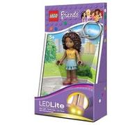 Porte-clés lumineux led andréa lego friends - lampe mini-poupée multicolore G
