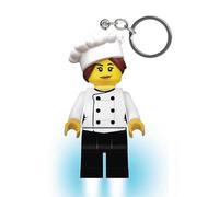 IQ Porte-clés lumineux Mini figurines Chef féminin (KE218H) 7,6 cm – breloque de sac, lampe de poche