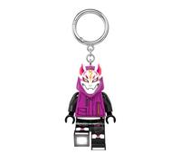 Porte-clés lumineux LEGO FORTNITE - Drift (KE254H), 7,6 cm de haut | Lumière LED, lumière e jeu et breloque sac à dos, comprend 2 piles CR2025