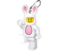 Porte-clés Lumineux Lego Iconic Bunny Suit Guy - Cadeaux pour Enfants - Figurine de 76 mm de Hauteur (KE73H) - 2 Piles CR2025 incluses