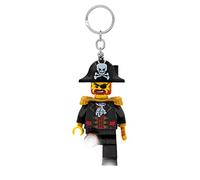 Porte-clés lumineux LEGO Iconic Captain Brickbeard - Cadeaux pour enfants - Figurine de 76 mm de hauteur (KE23H) - 2 piles CR2025 incluses