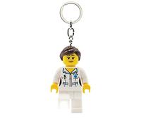 Porte-clés Lumineux Lego Iconic Nurse - Figurine de 76 mm de Hauteur (KE186) - 2 Piles CR2025 incluses
