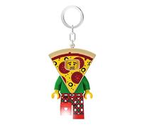 Porte-clés Lumineux Lego Iconic Pizza Guy - Cadeaux pour Enfants - Figurine de 82 mm de Hauteur (KE176H) - 2 Piles CR2025 incluses
