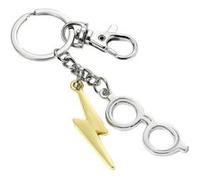 The Carat Shop – Porte-clés The Harry Potter Éclair & Lunettes – plaqué argent