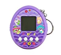 Porte-clés machine de jeu - Composant électronique ABS | Porte-clés animal virtuel | Porte-clés animaux numériques amusants | Jouets numériques rétro 90s pour soins, nourrir et s'amuser interactif