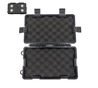 Porte-clés magnétique - Boîte à clés cachée étanche - Coffre-fort compact et résistant aux intempéries avec rembourrage en mousse - Boîte de rangement portable pour voiture, maison ou robe