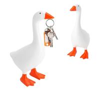 Porte-clés Magnétique Oie 3D - Décoration Unique en Résine, Support à Clés Magnétique pour Maison et Bureau - Idée Cadeau Originale
