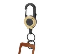 Porte-clés magnétique rétractable, mousqueton de verrouillage, porte-badge, outil de traction de cordon, accessoire d'organisation de clés sécurisé robuste pour les infirmières, les hommes, les