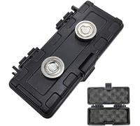Porte-clés magnétique sous la voiture (noir) - Porte-clés magnétique - Boîte à clés magnétique étanche - Cachez une clé magnétique sous la voiture - Cachez une n plein air pour le rangement de