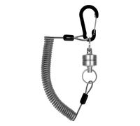 Porte-clés magnétique télescopique en Acier Inoxydable, magnétique télescopique, Clip de lanière Robuste pour la pêche, Le Camping, la randonnée et l'exploration en Plein air, 20 x 15 x 5