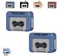 Porte-clés magnétophone rétro, Mini Porte-clés enregistreur Vocal, Lecteur microcassettes, Mini Article décoratif Audio pouvant Lire des Cassettes pour Sacs à Dos et Sacs à Main