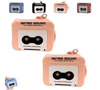 Porte-clés magnétophone rétro, Mini Porte-clés enregistreur Vocal, Lecteur microcassettes, Mini Article décoratif Audio pouvant Lire des Cassettes pour Sacs à Dos et Sacs à Main