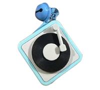 Porte-clés magnétophone rétro, porte-clés musique rétro | Porte-clés vintage pour tourne-disque pour couples, fonction d'enregistrement,Porte-clés décoratif pour clés de couple, Bleu, Se référer à la