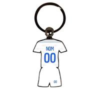 Porte-clés Maillot de Foot Auxerre Domicile 2025/2026 Personnalisable - Ajoutez Votre Nom, Numéro et Logo - Cadeau Supporter Auxerre - Accessoire Football Original