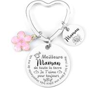 Porte-clés Maman Je t'aime Tout Plein Cadeau pour Maman, fête des mères,Cadeau de Maman Cadeau de fête des Mères Cadeaux d'anniversaire,Cadeaux de Famille Maman Porte clés personnalisé Maman (12)