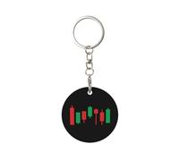 Porte-Clés Marché Forex Traders devises Finance Argent, Chaîne De Clés Métal Porte Clef Keychain pour Femme Hommes