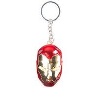 Porte-cles - Marvel - Masque Iron Man 3D - En metal Blanc G