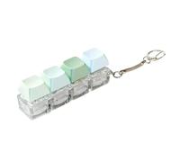 Porte-clés mécanique à 4 touches avec éclairage LED pour soulager le stress et se détendre à la maison ou au bureau