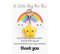 Porte-Clés Merci Bagages Décor - Porte-Clé Étoile avec Un Petit Câlin Pour Vous. Cadeau mignon.