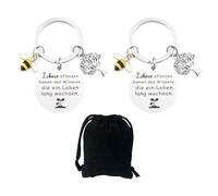 Porte-Clés Merci Enseignant 2 Pièces, Sac De Rangement 1 Pièce, Porte-Clés Cadeau Merci, Porte-Clés Cadeau Éducateur, Cadeau pour Professeur