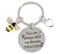 Porte Clés Merci Petite Abeille, Cadeau de Remerciement pour Fête des Professeurs, Enseignant Amitié, Cadeau de Creche Fin d'année, Souvenir et Fête