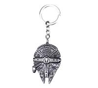 Porte-clés Métal 3D Vaisseau Faucon Millenium - 6 cm