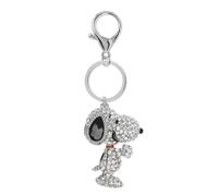 Porte-clés métal Peershardy Peanuts, Snoopy (Pierres brillantes)