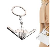 Porte-Clés Métallique | Porte-clés d'Avion de Chasse en Simulation 3D | Porte-Clés 3D Cadeau Anniversaire Noël Diplôme Pour Pilote Passionné Aviation Accessoire Sac à Dos