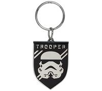 Porte-clés métallique Star Wars Stormtrooper, noir, taille unique