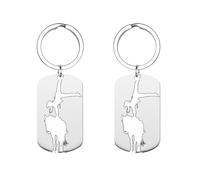 Porte-clés mignon avec un cheval de voltige, anneau de porte-clés amusant, breloque pour sac ou pendentif en forme de médaille pour chien