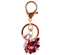 Porte-clés Mignon de Strass de Cygne, Porte-clés Voiture Strass Bling Bling Porte Clé en Cristal Pendentif Porte-clés Porte Clés Animaux Sac à Main Sac Pendentif Décoration pour Femmes