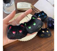 Porte-clés mignon en forme d'ours de dessin animé pour femme et homme, porte-clés animal noir pour sac à main, sac à dos, décoration cadeaux pour amis