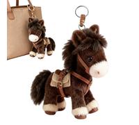 Porte-clés Mignon En Peluche Cheval Pour Sac À Dos, Mini Porte-clés Animal Pour Sac À Main, Cheval poupées En Peluche Pour Enfant, Pendentif Poney En Peluches, Cadeau Pour Femme Et Fille