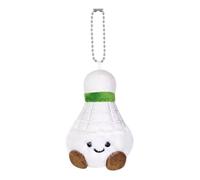 Porte-clés mignon en peluche - Mini figurine de badminton, accessoire créatif de dessin animé | Construction légère et portable, avantage de plaisir ludique, sac à dos utilisation de clés, visage
