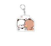 Porte-clés mignon panda Bubu & Dudu - Porte-clés mignon dessin animé Kawaii (style 6)