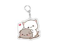 Porte-clés mignon panda Bubu & Dudu - Porte-clés mignon dessin animé Kawaii (style 8)