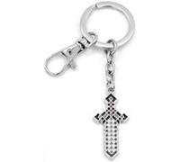 Porte-clés Minecraft Gris 4CM(Style#A) Gris G