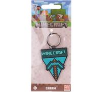 Porte-clés Minecraft Pioche Diamant en caoutchouc