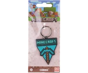 Porte-clés Minecraft Pioche Diamant en caoutchouc