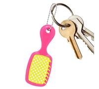 Porte-clés Mini Brosse À Cheveux, Options De Couleurs Élégantes, 12 X 3,1 Cm, Super Mini Brosse À Cheveux, Breloque Miniature À Collectionner, Design Sécurisé Et Portable, Pour Les Étudiants En