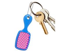 Porte-clés mini brosse, accessoire portable de couleur vive, petite brosse à cheveux compacte, outil de voyage pratique pour la famille, les étudiants, les adultes, les hommes et les femmes, usage