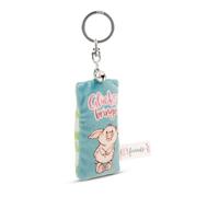 Porte-clés mini coussin en peluche porte-bonheur 8 cm avec clochette