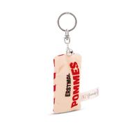 Porte-clés - Mini coussin en peluche - Pour la première fois - Pommes - 8 cm - Avec clochette