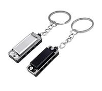 Porte-clés mini harmonica 8 sons, 4 trous, porte-clés harmonica, porte-clés, pendentif de sac, jouet musical