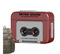 Porte-clés Mini Magnétophone - ABS, Porte-clés Mini Magnétophone Conception Robuste | Appareil D'enregistrement Miniature en Forme De Cassette, Porteclés Audio Portable pour Sacs, Dictée,