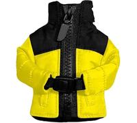 Porte-clés Mini-Manteau en Duvet, Porte-clés de Veste en Duvet, Porte-clés de Mini-Veste en Cuir Cool avec Fermeture éclair,Cadeaux de Veste clés Amusants et Uniques pour Hommes et Femmes (B)